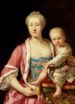 Maria Carolina d'Autria con l'Infanta Maria Teresa (1772-1773)
